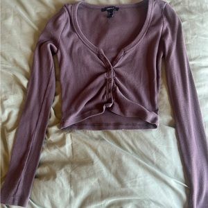 Long sleeve crop top